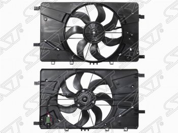 Диффузор радиатора в сборе SAT (АКПП) Chevrolet Cruze ( J300,  J305,  J308) (2009-2015), Opel Astra  J (2009-2017), Opel Insignia ( A,  А) (2008-2017), Opel Zafira ( С,  C) (2011-2020)