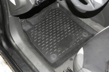 2 499 р. Комплект ковриков в салон Element 4 шт. (полиуретан) Chevrolet Cruze J308 универсал рестайлинг (2012-2015)  с доставкой в г. Пермь. Увеличить фотографию 2