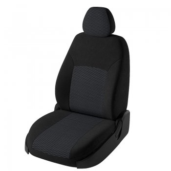 Чехлы для сидений Дублин (жаккард) Chevrolet Cruze J300 седан дорестайлинг (2009-2012) (Черный, вставка Прямоугольник чёрный)