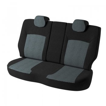 6 649 р. Чехлы для сидений Дублин (жаккард) Chevrolet Cruze J300 седан рестайлинг (2012-2015) (Черный, вставка Сеул серый)  с доставкой в г. Пермь. Увеличить фотографию 2