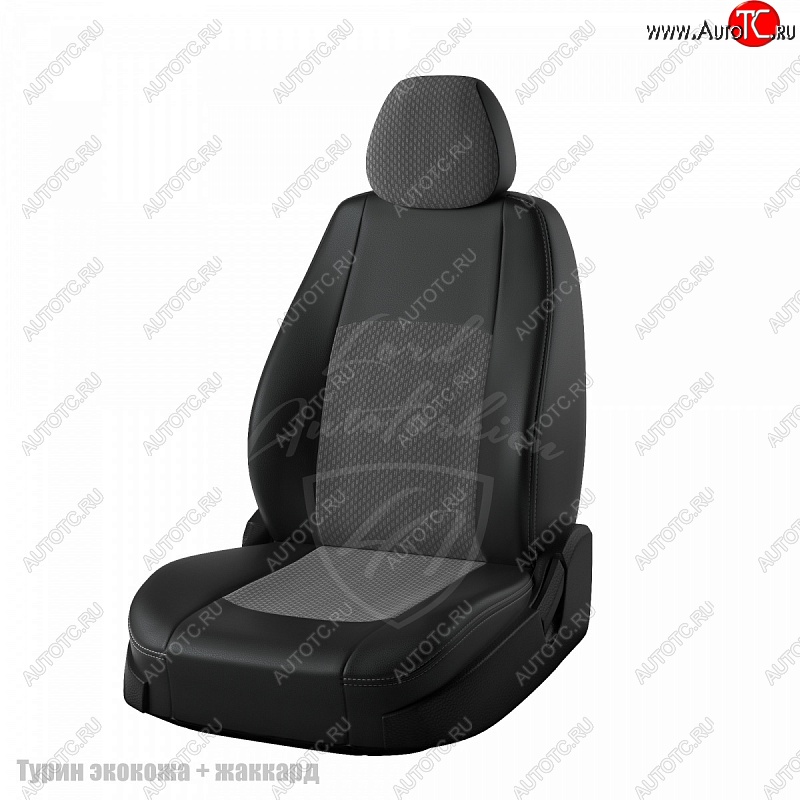 7 249 р. Чехлы для сидений Lord Autofashion Турин (экокожа/жаккард)  Chevrolet Cruze  J300 (2009-2015) седан дорестайлинг, седан рестайлинг (Черный, вставка Люкс-94)  с доставкой в г. Пермь