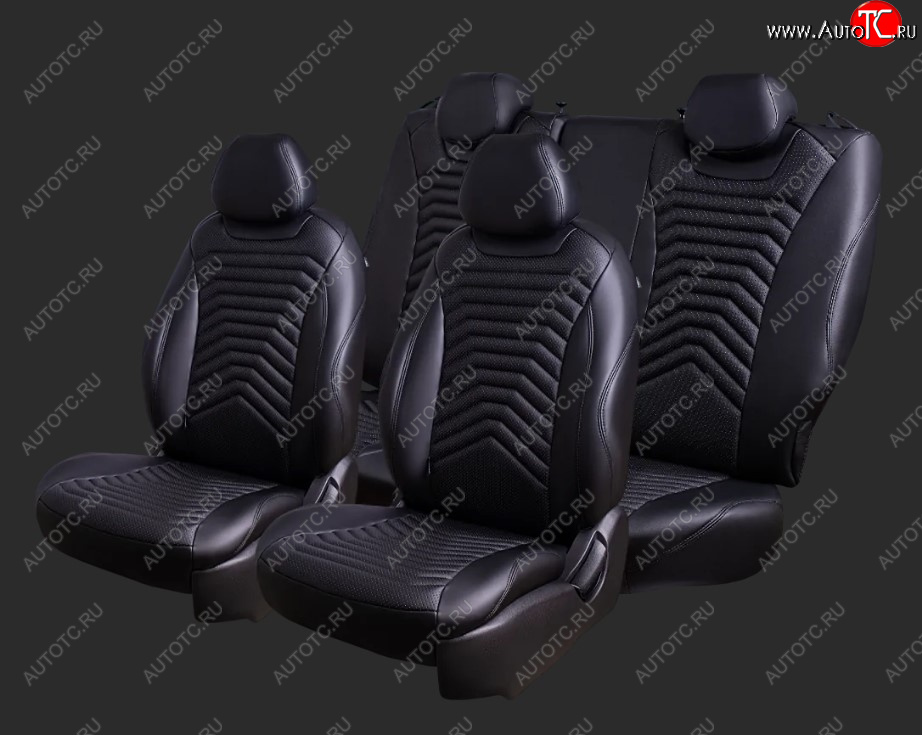 28 449 р. Чехлы для сидений Lord Autofashion Байрон ПРЕЗИДЕНТ (экокожа, спинка 60/40, 2 П- и 1 Г-образных подголовника  Chevrolet Cruze ( J300,  J305,  J308) (2009-2015) седан дорестайлинг, хэтчбек дорестайлинг, седан рестайлинг, универсал рестайлинг, хэтчбек рестайлинг (Черный, вставка черная, строчка черная)  с доставкой в г. Пермь