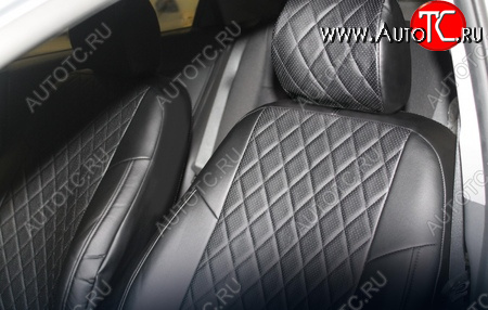 6 449 р. Чехлы Seintex (экокожа/ромб) Chevrolet Cruze J300 седан рестайлинг (2012-2015)  с доставкой в г. Пермь