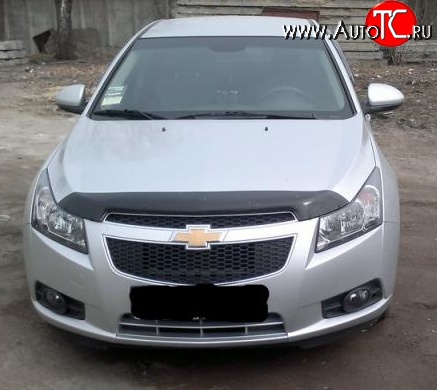 4 599 р. Дефлектор капота NovLine Chevrolet Cruze J300 седан дорестайлинг (2009-2012)  с доставкой в г. Пермь
