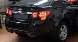 3 899 р. Диффузор заднего бампера Sport  Chevrolet Cruze  J300 (2009-2012) седан дорестайлинг (Текстурный пластик (шагрень))  с доставкой в г. Пермь. Увеличить фотографию 7