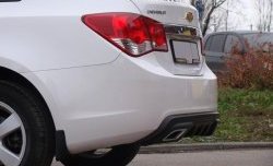 3 899 р. Диффузор заднего бампера Sport  Chevrolet Cruze  J300 (2009-2012) седан дорестайлинг (Текстурный пластик (шагрень))  с доставкой в г. Пермь. Увеличить фотографию 10