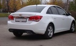 3 899 р. Диффузор заднего бампера Sport  Chevrolet Cruze  J300 (2009-2012) седан дорестайлинг (Текстурный пластик (шагрень))  с доставкой в г. Пермь. Увеличить фотографию 2