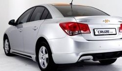 4 199 р. Пороги накладки Extrime Chevrolet Cruze J300 седан рестайлинг (2012-2015) (Неокрашенные)  с доставкой в г. Пермь. Увеличить фотографию 2