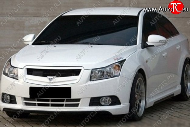 2 999 р. Решётка радиатора Road Runs style Chevrolet Cruze J300 седан дорестайлинг (2009-2012) (Неокрашенная)  с доставкой в г. Пермь
