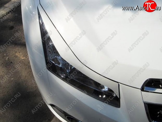 999 р. Реснички на фары RS-style Chevrolet Cruze J305 хэтчбек дорестайлинг (2009-2012) (Неокрашенные)  с доставкой в г. Пермь