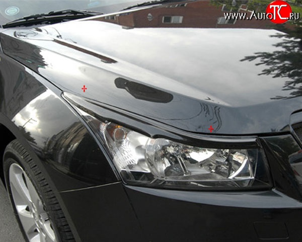 919 р. Реснички M-VRS на фары Chevrolet Cruze J305 хэтчбек дорестайлинг (2009-2012) (Неокрашенные)  с доставкой в г. Пермь
