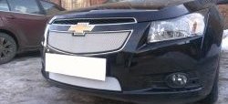 1 559 р. Нижняя сетка на бампер Russtal (хром) Chevrolet Cruze J305 хэтчбек дорестайлинг (2009-2012)  с доставкой в г. Пермь. Увеличить фотографию 3