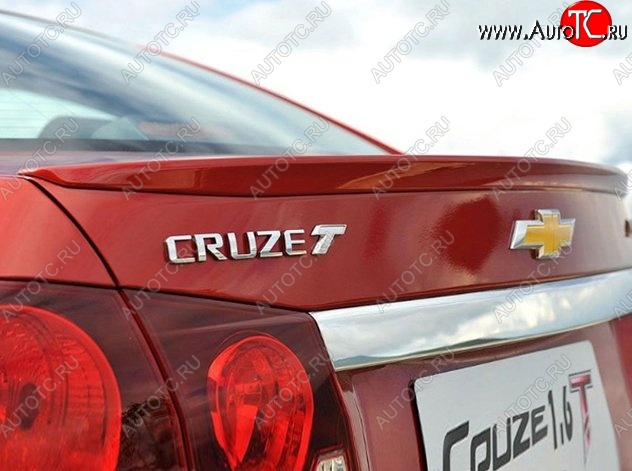 2 749 р. Лип спойлер Lip Chevrolet Cruze J300 седан дорестайлинг (2009-2012) (Неокрашенный)  с доставкой в г. Пермь