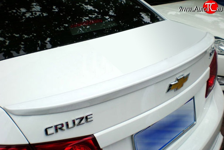 2 599 р. Лип спойлер M-VRS Chevrolet Cruze J300 седан дорестайлинг (2009-2012) (Неокрашенный)  с доставкой в г. Пермь