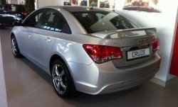 6 849 р. Спойлер LitCompany Chevrolet Cruze J300 седан дорестайлинг (2009-2012) (Неокрашенный)  с доставкой в г. Пермь. Увеличить фотографию 2