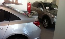 6 849 р. Спойлер LitCompany Chevrolet Cruze J300 седан дорестайлинг (2009-2012) (Неокрашенный)  с доставкой в г. Пермь. Увеличить фотографию 3