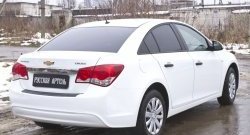 979 р. Защитная накладка на задний бампер RA Chevrolet Cruze J300 седан рестайлинг (2012-2015)  с доставкой в г. Пермь. Увеличить фотографию 2