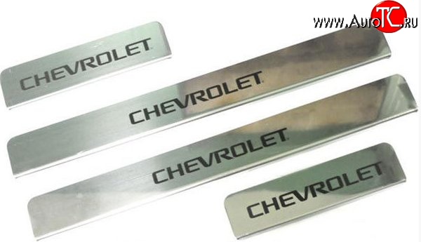 919 р. Накладки на порожки автомобиля M-VRS (нанесение надписи методом окраски) Chevrolet Cruze J300 седан рестайлинг (2012-2015)  с доставкой в г. Пермь
