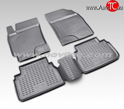 1 052 р. Коврики в салон Element 4 шт. (полиуретан). Chevrolet Epica V250 (2006-2012)  с доставкой в г. Пермь