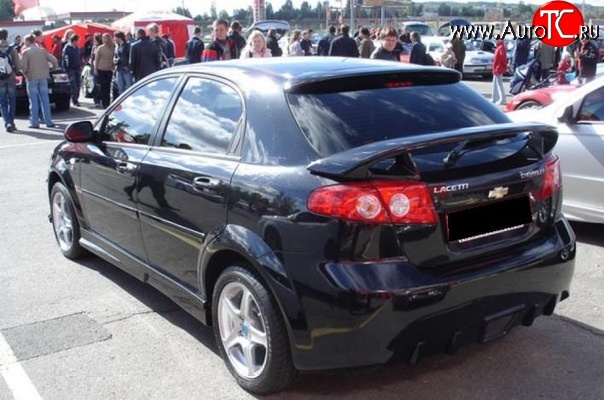 8 399 р. Спойлер Sport v2  Chevrolet Lacetti  хэтчбек (2002-2013) (Неокрашенный)  с доставкой в г. Пермь