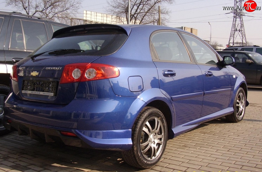 3 099 р. Пороги накладки Атланта  Chevrolet Lacetti  хэтчбек (2002-2013) (Неокрашенные)  с доставкой в г. Пермь