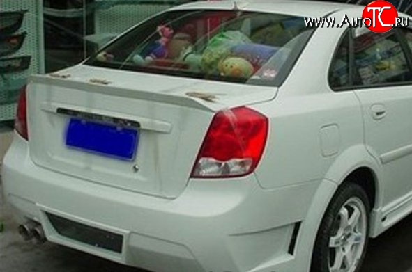 3 499 р. Лип спойлер M-VRS V2 Chevrolet Lacetti седан (2002-2013) (Неокрашенный)  с доставкой в г. Пермь