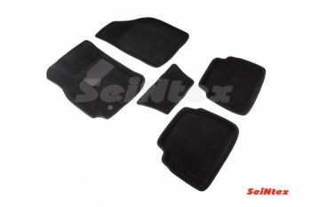 Комплект 3D ковриков в салон Seintex Chevrolet Lacetti хэтчбек (2002-2013) (Чёрный)