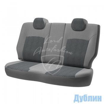 6 699 р. Чехлы для сидений Lord Autofashion Дублин (жаккард) Chevrolet Lacetti седан (2002-2013) (Серый, вставка Сеул Серый)  с доставкой в г. Пермь. Увеличить фотографию 2