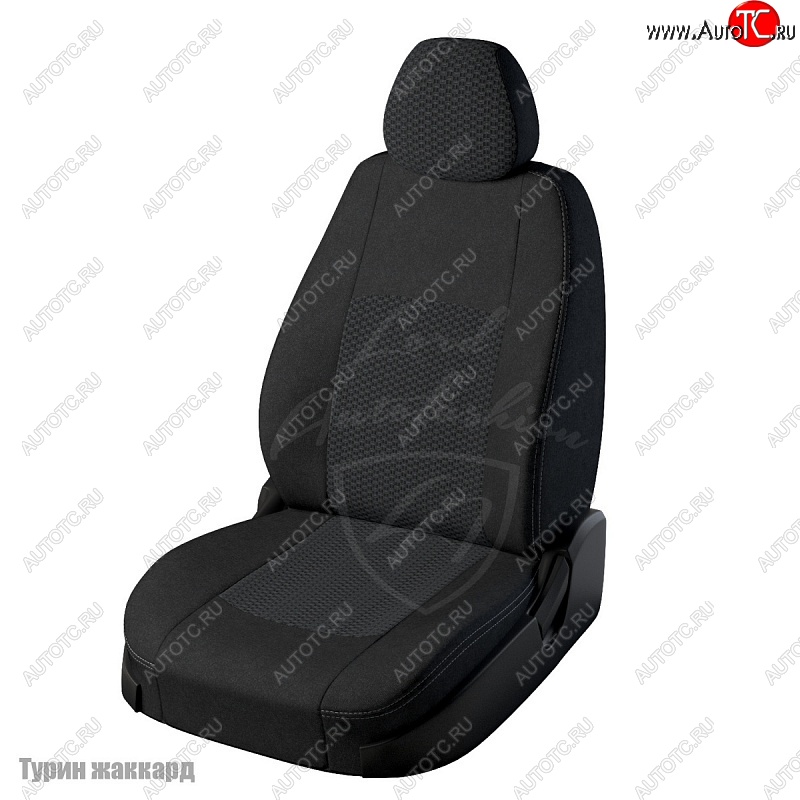 6 749 р. Чехлы для сидений Lord Autofashion Турин (жаккард)  Chevrolet Lacetti  седан (2002-2013), Daewoo Gentra (2005-2011) (Черный, вставка Вега)  с доставкой в г. Пермь