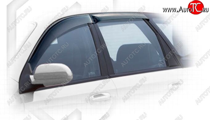 1 899 р. Дефлектора окон CA-Plastiс  Chevrolet Lacetti  универсал (2002-2013) (Classic полупрозрачный, Без хром.молдинга)  с доставкой в г. Пермь