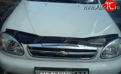 999 р. Дефлектор капота Russtal Chevrolet Lanos T100 седан (2002-2017)  с доставкой в г. Пермь