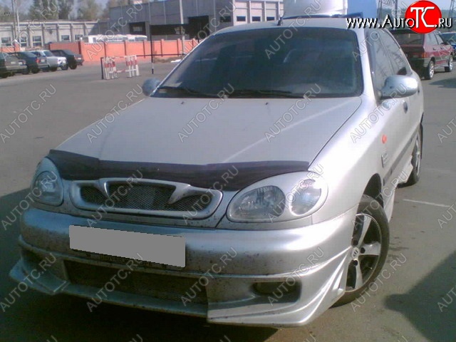 2 249 р. Накладка на передний бампер CT v2 Chevrolet Lanos T100 седан (2002-2017) (Неокрашенная)  с доставкой в г. Пермь