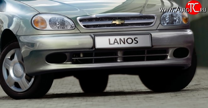 3 499 р. Передний бампер Стандарт Chevrolet Lanos T100 седан (2002-2017) (Окрашенный)  с доставкой в г. Пермь