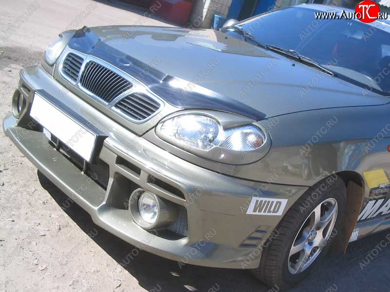 6 899 р. Передний бампер SX Chevrolet Lanos T100 седан (2002-2017) (Неокрашенный)  с доставкой в г. Пермь
