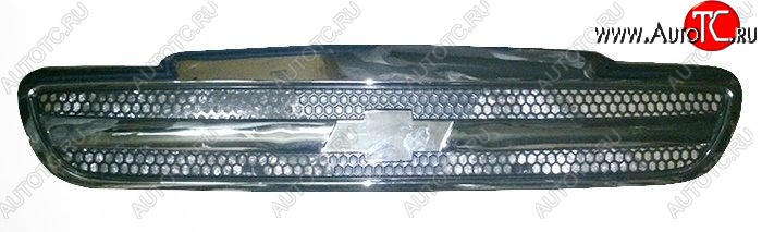 1 799 р. Решётка радиатора SAT (без эмблемы) Chevrolet Lanos T100 седан (2002-2017) (Хром)  с доставкой в г. Пермь