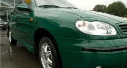 499 р. Комплект ресничек на фары Дельта Chevrolet Lanos T100 седан (2002-2017) (Неокрашенные)  с доставкой в г. Пермь. Увеличить фотографию 2