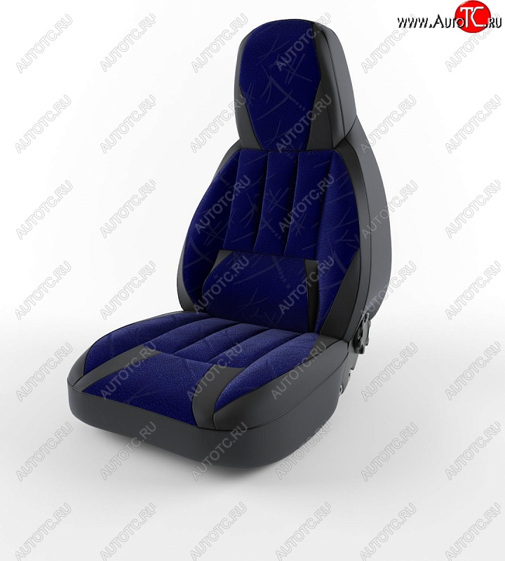 4 499 р. Чехлы для сидений Lord Autofashion Форсаж (экокожа)  Chevrolet Lanos  T100 (2002-2017) седан (Черный, вставка флок Фиолетовый кедр)  с доставкой в г. Пермь
