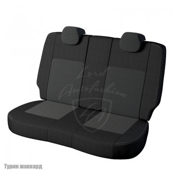 6 749 р. Чехлы для сидений Lord Autofashion Турин (жаккард)  Chevrolet Lanos  T100 (2002-2017) седан (Черный, вставка Люкс-77)  с доставкой в г. Пермь. Увеличить фотографию 2