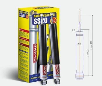 Амортизаторы задние усиленные SS20 ЗАЗ Chance седан (2009-2017)