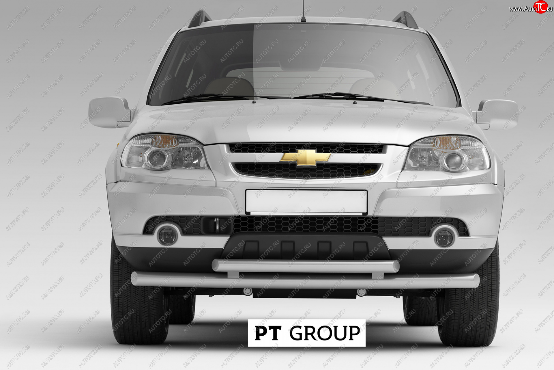 5 989 р. Защита переднего бампера Petroil Tuning (Ø63/51 мм)  Chevrolet Niva  2123 (2009-2020), Лада 2123 (Нива Шевроле) (2009-2021) (Сталь полимерным покрытием в цвет: серебристый ❞Искра❝)  с доставкой в г. Пермь