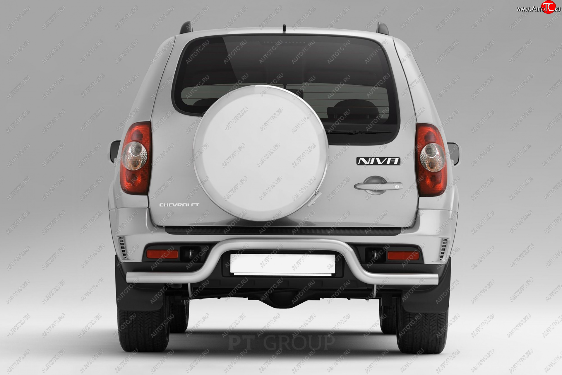 3 829 р. Защита заднего бампера Petroil Tuning Волна (d63)  Chevrolet Niva  2123 (2009-2020), Лада 2123 (Нива Шевроле) (2009-2021) (Сталь полимерным покрытием в цвет: серебристый ❞Искра❝)  с доставкой в г. Пермь