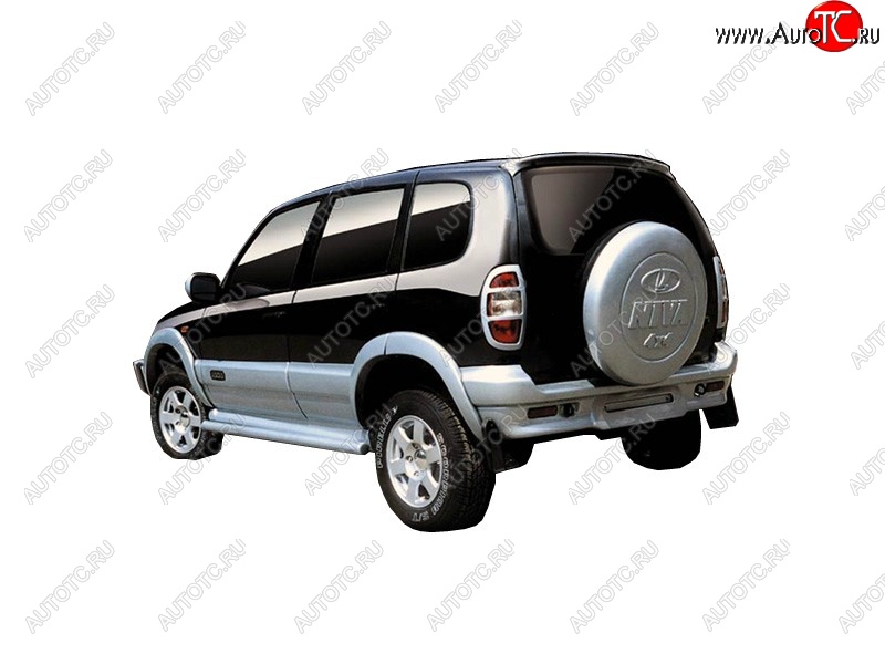 999 р. Комплект накладок на арки Stan (широкие)  Chevrolet Niva  2123 (2002-2008) дорестайлинг (Неокрашенные)  с доставкой в г. Пермь