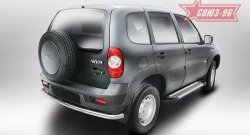 Защита заднего бампера от Souz-96 с диаметром 60мм Chevrolet Niva  2123 (2009-2020), Лада 2123 (Нива Шевроле) (2009-2021)