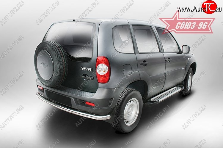 9 719 р. Защита заднего бампера от Souz-96 с диаметром 60мм  Chevrolet Niva  2123 (2009-2020), Лада 2123 (Нива Шевроле) (2009-2021)  с доставкой в г. Пермь