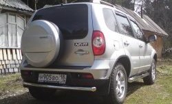13 249 р. Защита заднего бампера (Ø63 мм, нержавейка, Bertone) SLITKOFF  Chevrolet Niva  2123 (2009-2020), Лада 2123 (Нива Шевроле) (2009-2021)  с доставкой в г. Пермь. Увеличить фотографию 4