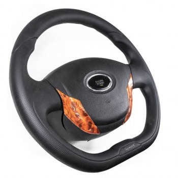 3 299 р. Рулевое колесо Grand Turbo (Ø355 мм) Лада Калина 1118 седан (2004-2013) (Дерево)  с доставкой в г. Пермь. Увеличить фотографию 2