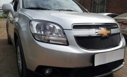 1 389 р. Сетка в решетку радиатора (верхняя) Russtal Chevrolet Orlando (2011-2018) (черная)  с доставкой в г. Пермь. Увеличить фотографию 3
