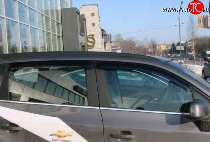 999 р. Комплект дефлекторов окон (ветровиков) 4 шт. Russtal Chevrolet Orlando (2011-2018)  с доставкой в г. Пермь