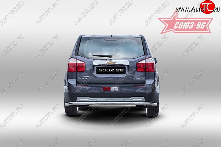 10 079 р. Защита заднего бампера Souz-96 (d60 mm) Chevrolet Orlando (2011-2018)  с доставкой в г. Пермь