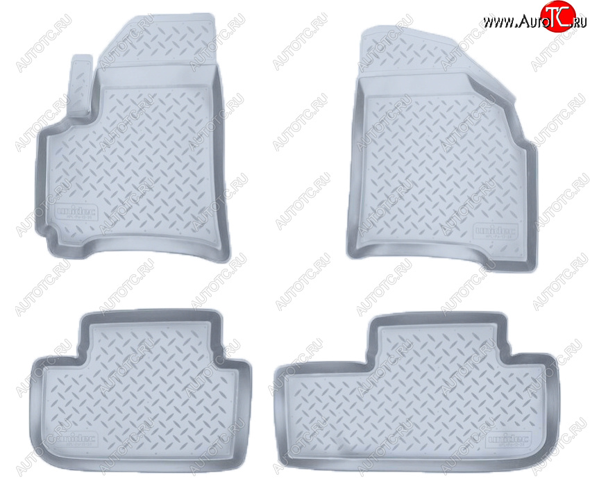 2 899 р. Коврики салона Norplast Unidec  Chevrolet Rezzo (2000-2008) (Цвет: серый)  с доставкой в г. Пермь